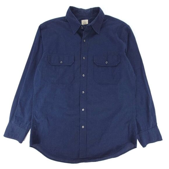 J. Crew Other - J. CREW Navy Blue Minimal Long Sleeve Button Down Utility Two-Pocket Work Shirt